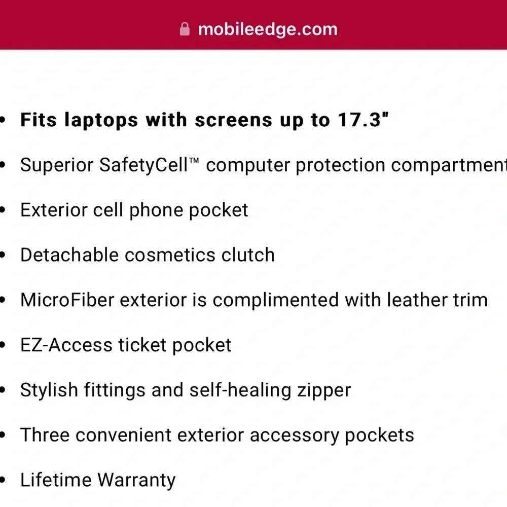 Mobile Edge Onxy Geneva Special Edition Laptop